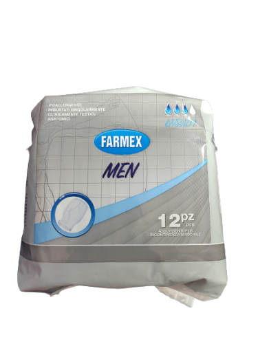Farmex MEN Assorbenti per incontinenza Maschile Liv. 1 12 pz